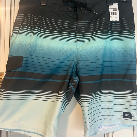 NWT O'Neill LENNOX GRAPHITE Men's 21" Board shorts size 36 - Picture 7 of 7
